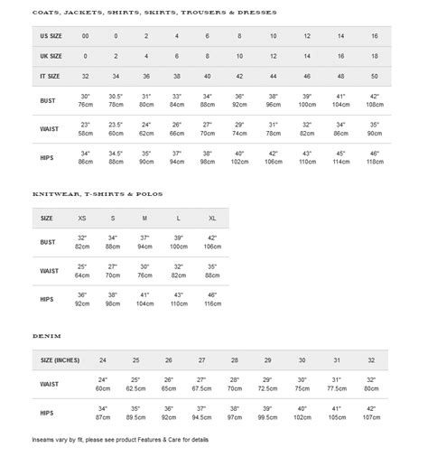 burberry london sizing